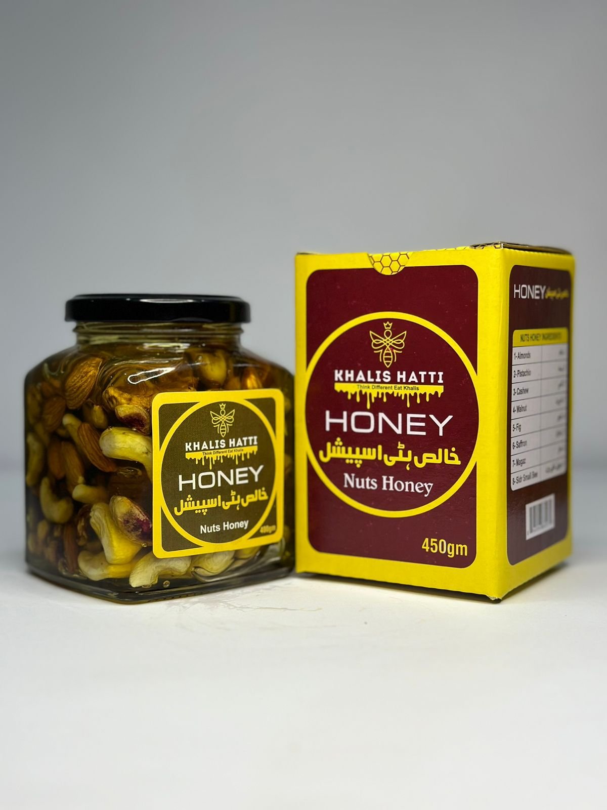 Khalis Hatti Nuts Honey 450gm