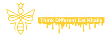 Khalis Hatti Official White Logo - Pure Organic Honey and Desi Ghee Brand Pakistan