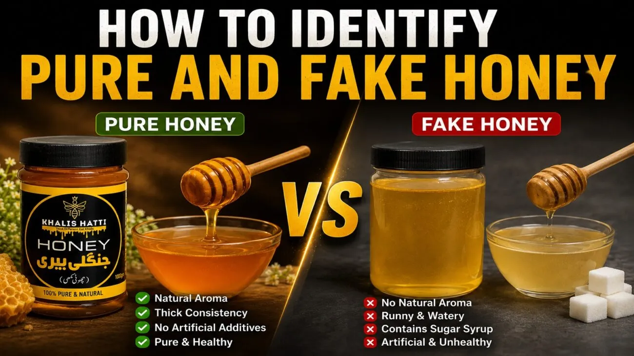 How to Identify Pure and Fake Honey - Khalis Hatti Original Honey Test